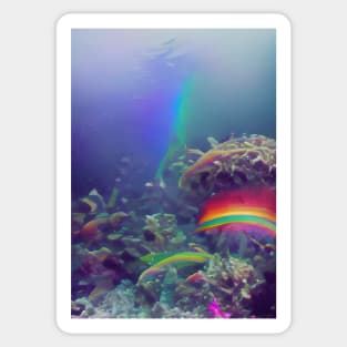 UNDERWATER RAINBOW Sticker